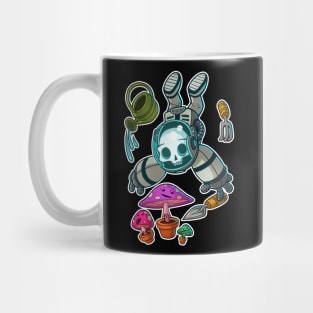 skull astronaut nr3 outline Mug